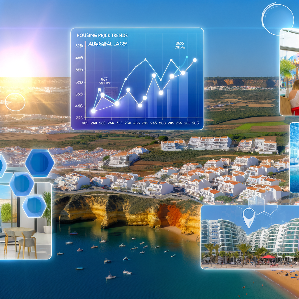 Cover image showing Algarve real estate market trends, investment hotspots, and scenic coastline for 2025
