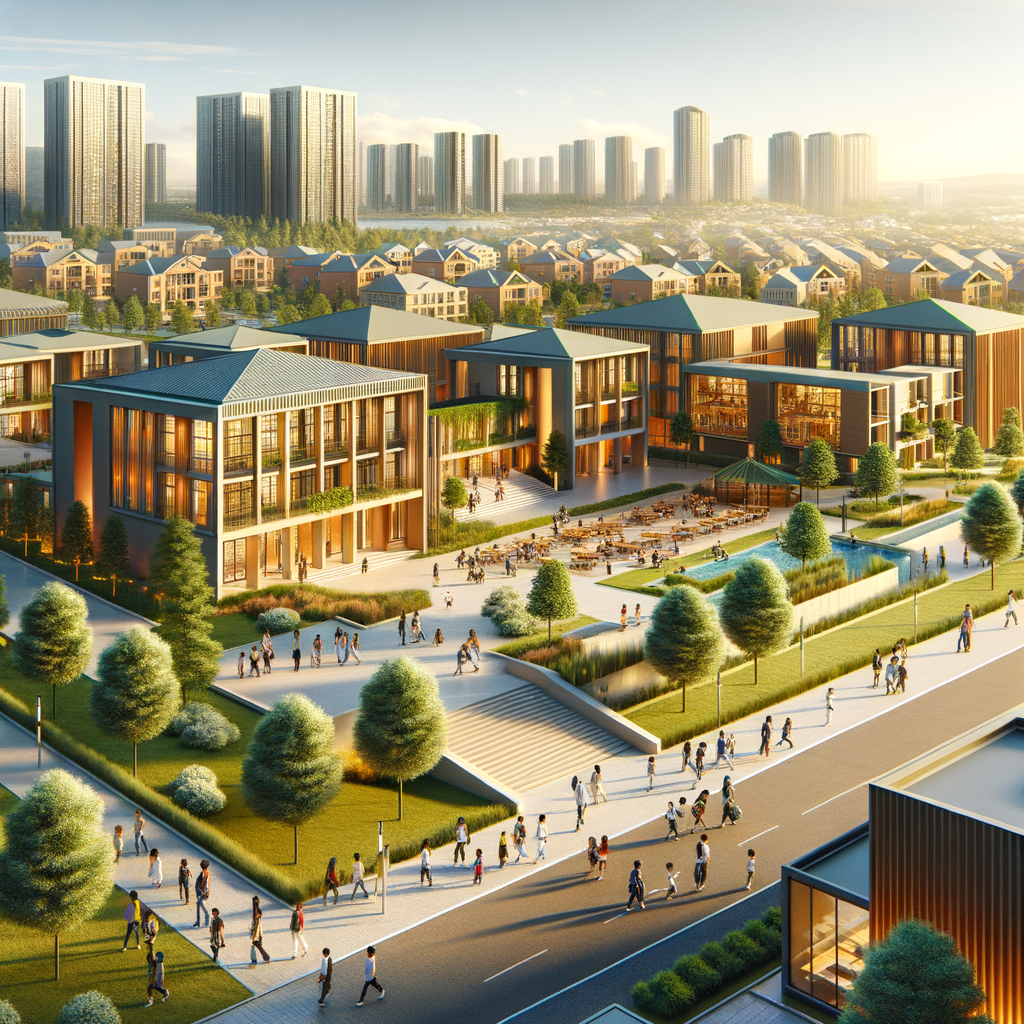 Modern international school campus in Portugal representing education infrastructure investment opportunities