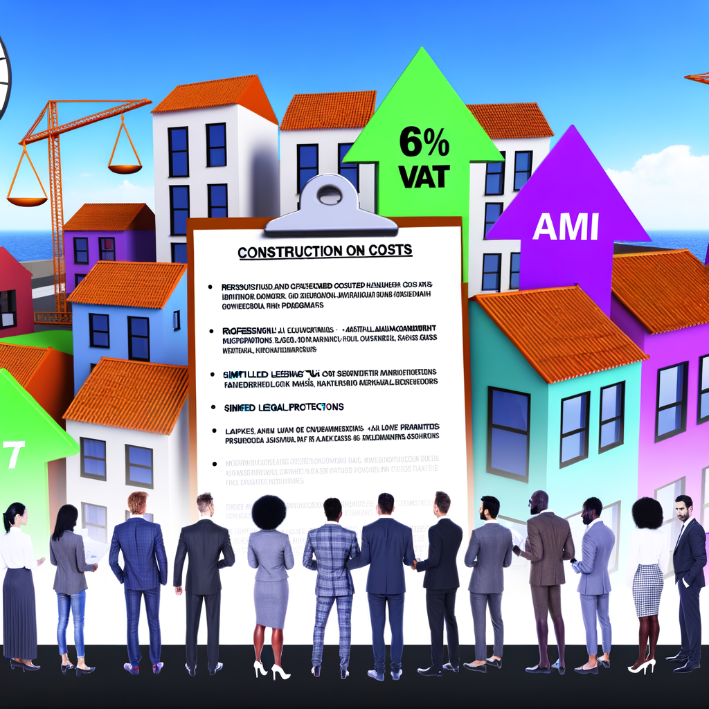 Cover image showing new housing development, construction, and international investors in the Algarve, Portugal, representing the 2025 government housing program