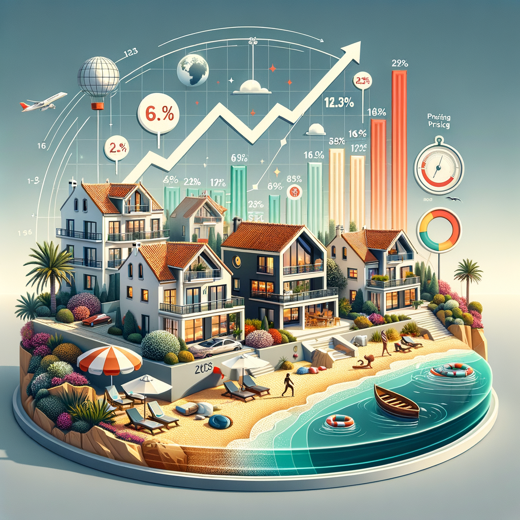 Blog cover image showing Portugal's property price surge, Algarve coastal homes, and investment themes for 2025