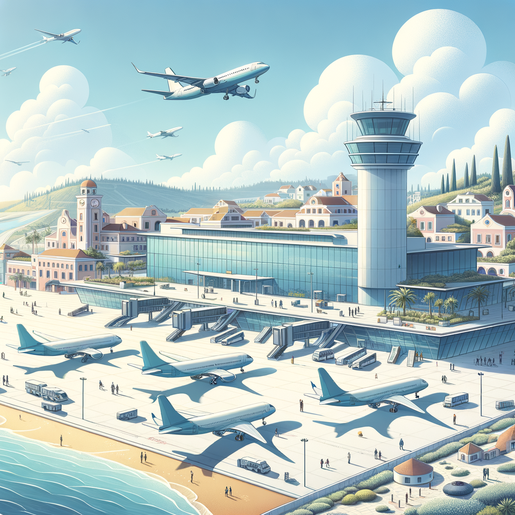 Faro Airport terminal with aircraft and passengers showing record growth in 2025