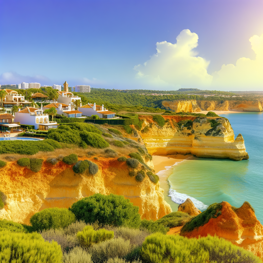 Fitch Forecasts 15% Price Rise 2026 West Algarve Property West Algarve coastal cliffs and villas representing Portugal property investment in 2026